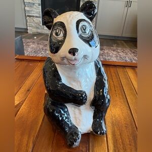 Vintage Panda Ceramic Porcelain Figurine Italy Numbered